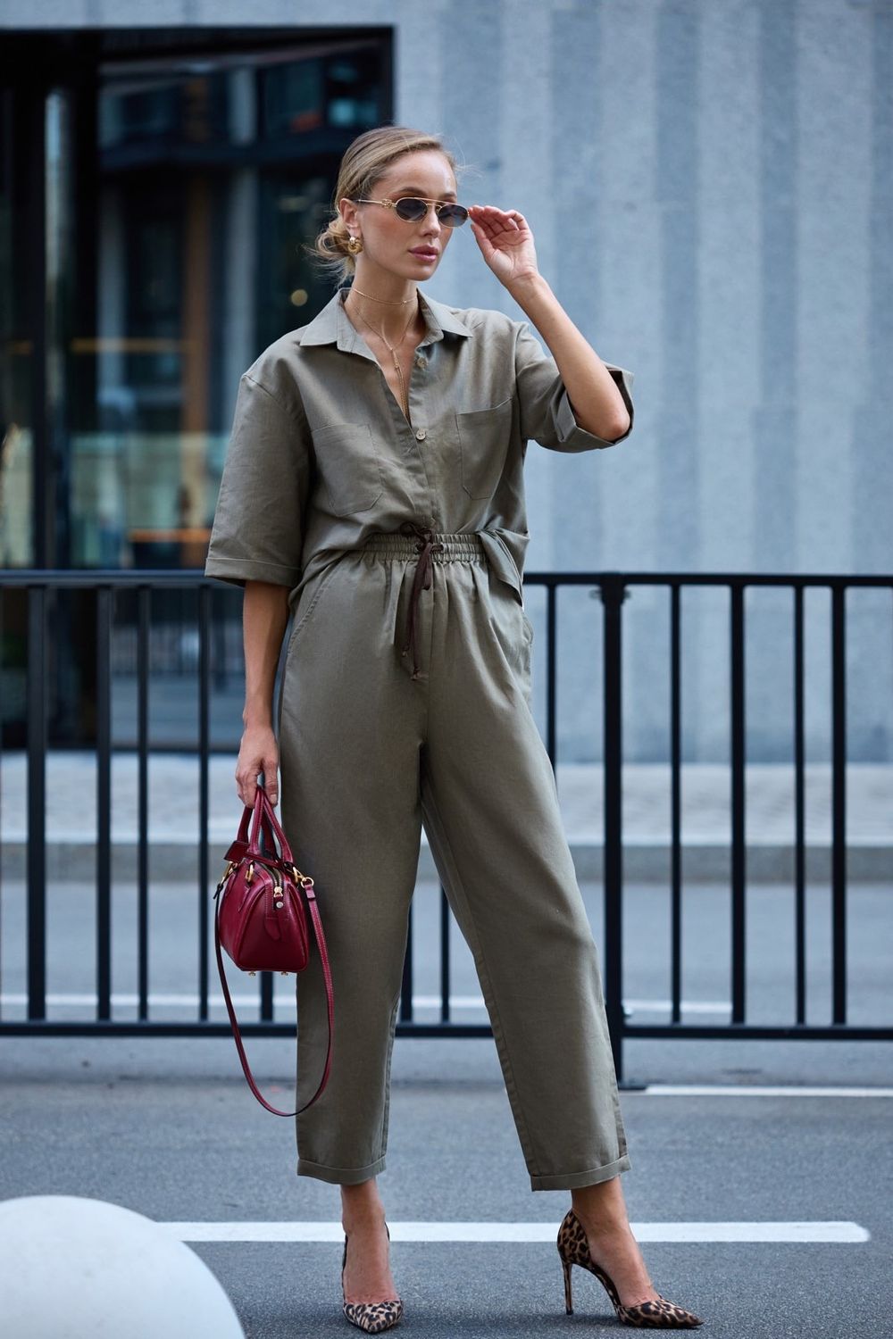 Linen trouser suit