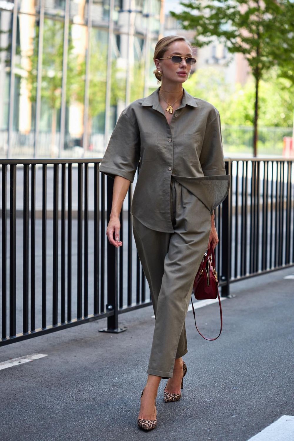 Linen trouser suit