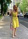 Yellow sundress with a removable belt