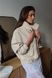 Milk faux leather bomber jacket with patch pockets