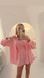 Рожевий шовковий костюм з шортами, Рожевий, XS/S